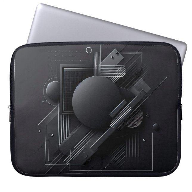 Lijngrafiek Laptop Sleeve (Voorkant)