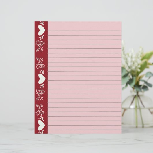 Lijnhartenpapier (Staand voorkant)