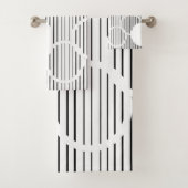 Lijnhexagons Bad Handdoek (Insitu)