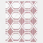 Lijnhexagons Fleece Deken (Voorkant)