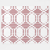 Lijnhexagons Fleece Deken (Voorkant (Horizontaal))