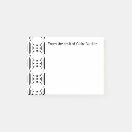 Lijnhexagons Post-it® Notes (Voorkant)