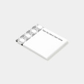 Lijnhexagons Post-it® Notes (Schuin)