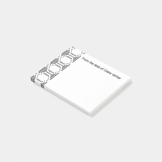 Lijnhexagons Post-it® Notes (Schuin)