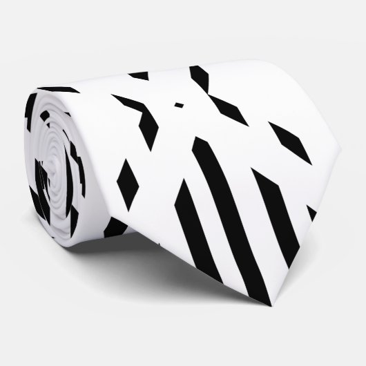 Lijnhexagons Stropdas (Opgerold)