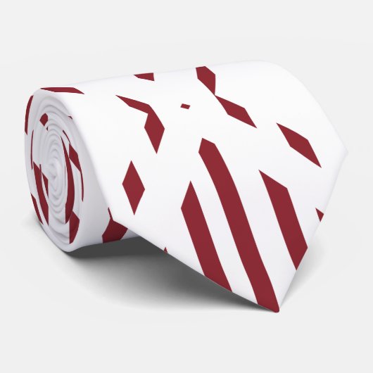 Lijnhexagons Stropdas (Opgerold)