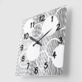 Lijnhexagons Vierkante Klok (Hoek)