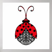 Lijnhoekladybug Poster (Voorkant)
