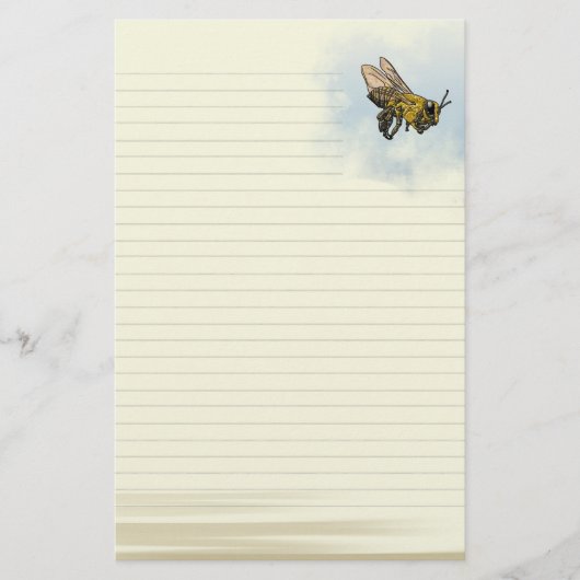 Lijnhoningbijen Briefpapier (Voorkant)