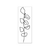 Lijnillustratie Art Flower Rubberstempel (Afrduk)