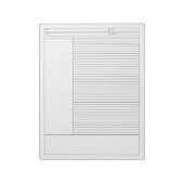 Lijnkaart voor school/project notitieblok (Linkerzijde)