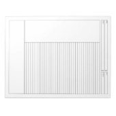 Lijnkaart voor school/project notitieblok (Voorkant)