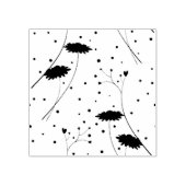 Lijnkunst, Dark Grey Wood Art Stamp Rubberstempel (Afrduk)