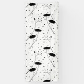 Lijnkunst, donkergrijze banner (Verticaal)