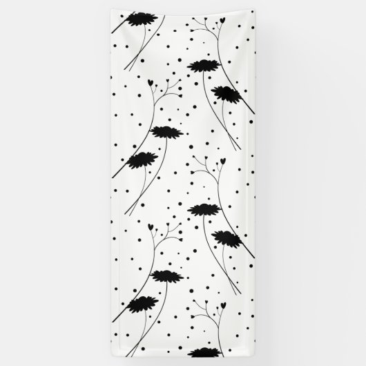 Lijnkunst, donkergrijze banner (Verticaal)