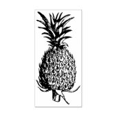 Lijnkunst Fruit Illustratie - Ananas Rubberstempel (Afrduk)
