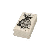 Lijnkunst Fruit Illustratie - Ananas Rubberstempel (Stempel)