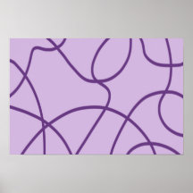 Lijnkunst in Paars