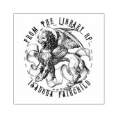 Lijnkunst Leeuwenschriften Rubberstempel (Afrduk)