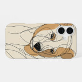 Lijnkunst Leeuwin iPhone 16 Hoesje (Achterkant horizontaal)