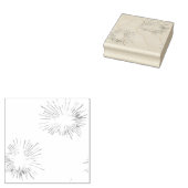 Lijnkunst, lichte grijs, Geyser Wood Art Stamp Rubberstempel (Gestempeld)