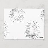 Lijnkunst, lichtgrijs, geiser Briefkaart (Achterkant)