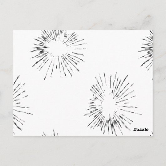 Lijnkunst, lichtgrijs, geiser Briefkaart (Achterkant)