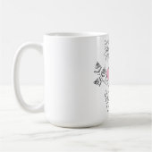 Lijnkunst met citaten Mok (Links)