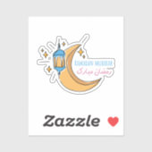 Lijnkunst Ramadan mubarak, Ramadan mubarak Sticker (Vel)