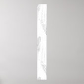 Lijnkunst, Seashell, Harp Pedestal Sign Poster (Voorkant)