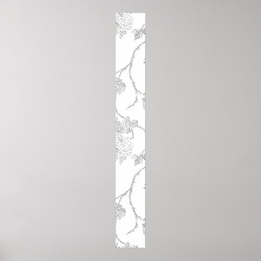 lijnkunst, sneeuwverschuiving, Vista White Pedesta Poster (Voorkant)