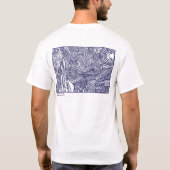 lijnkunst-Sterrennacht T-shirt (Achterkant)