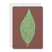 Lijnkunst van blad skelet bruin en groen vlakke ka