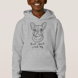 Lijnkunst van Franse Bulldog. Klein gebouwd. Groot
