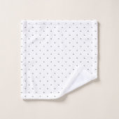 Lijnkunst, wit Lila Bad Handdoek (Wasdoekje)