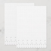 Lijnkunst, wit Lila Kaart (Voorkant / Achterkant)