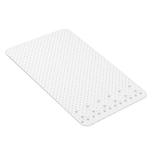 Lijnkunst, wit Lila Magneet (Rechterzijde)