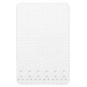 Lijnkunst, wit Lila Magneet (Verticaal)