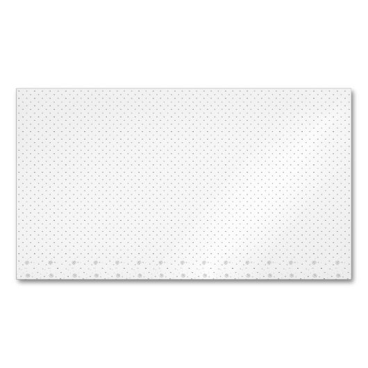 Lijnkunst, wit Lila Magnetisch Visitekaartje (Voorkant)