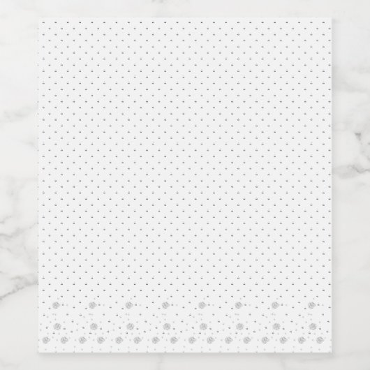 Lijnkunst, wit Lila Wijn Etiket (Enkel label)