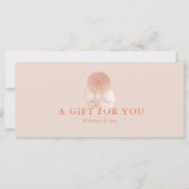 Lijnkunst Yoga Vrouw QR-code Cadeaubon (Voorkant)