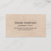 Lijnkunstbomen | Landschapsarchitectuur Visitekaartje (Achterkant)