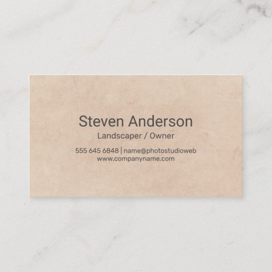 Lijnkunstbomen | Landschapsarchitectuur Visitekaartje (Achterkant)