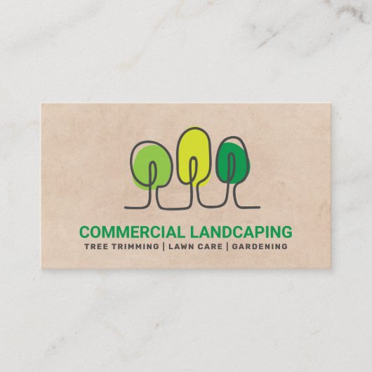 Lijnkunstbomen | Landschapsarchitectuur Visitekaartje (Voorkant)