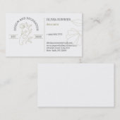 Lijnkunstontwerp & Decorator Visitekaartje (Voorkant / Achterkant)