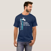 Lijnleiding met krachtoplossing t-shirt (Voorkant volledig)