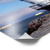 Lijnlentekens Licht, Maine foto Afdruk (Hoek)