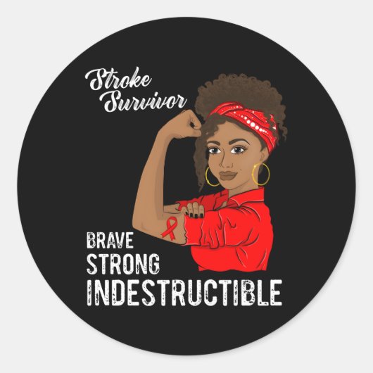 Lijnoverlevendig onverwoestbaar waanierend bewustz ronde sticker (Voorkant)