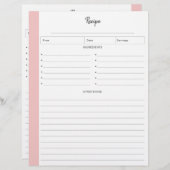 Lijnpagina's ontvangen in het formaat voor dubbelz (Voorkant / Achterkant)