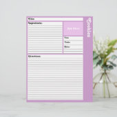 Lijnpagina's voor nuttige toepassing (licht Paars) (Staand voorkant)